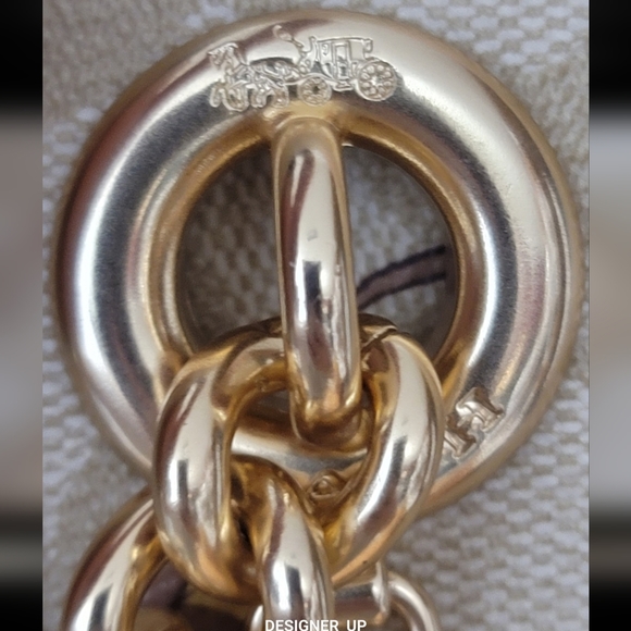 🦒 Coach 2 PCS SET Designer Shoulder Bag Purse Handbag Wallet  Signature - Picture 13 of 14